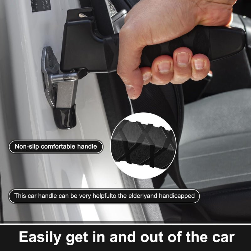 [Australia] - 2 Pack Car Door Handle Assist for Elderly ‚Äì 3-in-1 Car Handle Assist Auto Cane with Seat Belt Cutter & Window Breaker Car Door Latch Handle for Safe Entry/Exit Car for Seniors & Handicapped (2 Pack) 2 Pack 