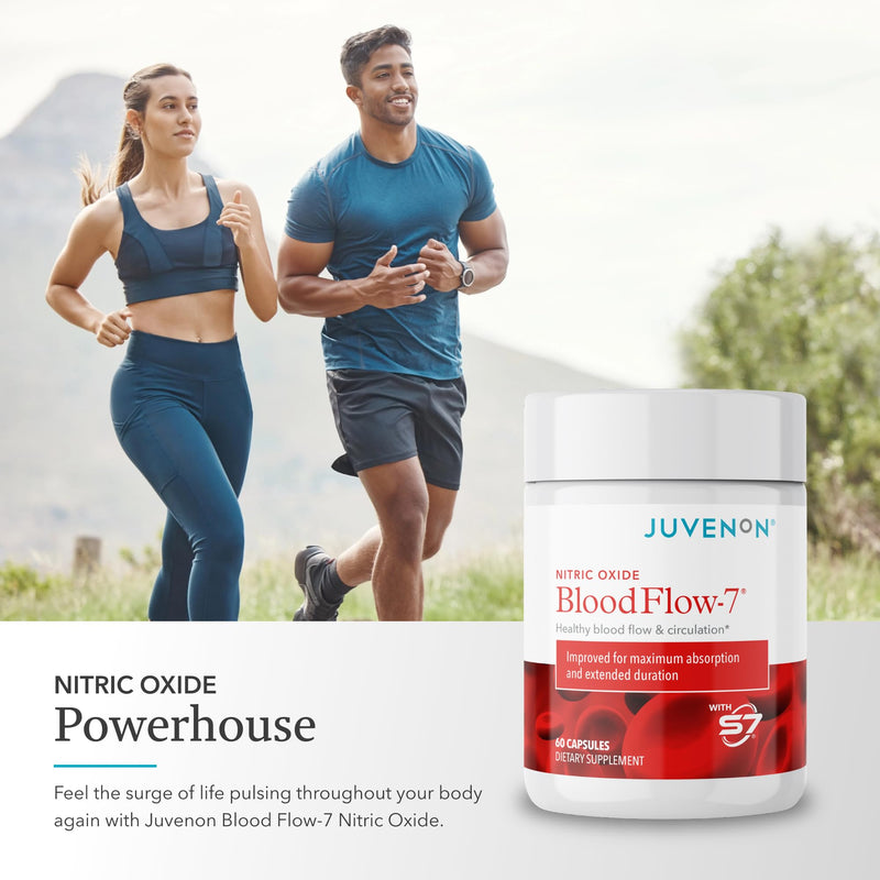 [Australia] - Juvenon BloodFlow-7 Nitric Oxide Supplement with Nitrosigine 60 Count (Pack of 1) 