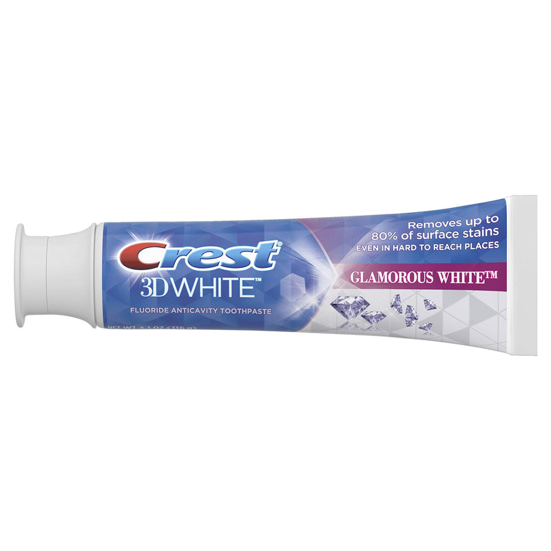 [Australia] - Crest 3D White, Whitening Toothpaste Glamorous White, 4.1 oz Unflavored 4.1 Ounce (Pack of 1) 