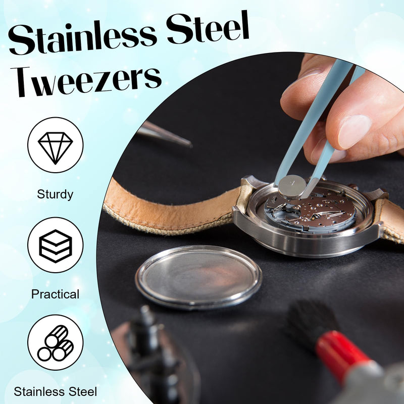 [Australia] - 60Pcs Slanted Eyebrow Tweezers for Women Men, Stainless Steel Tweezers Bulk Professional High Precise Tweezer for Ingrown Hair Removal Plucking Blackheadl(Multicolor) 