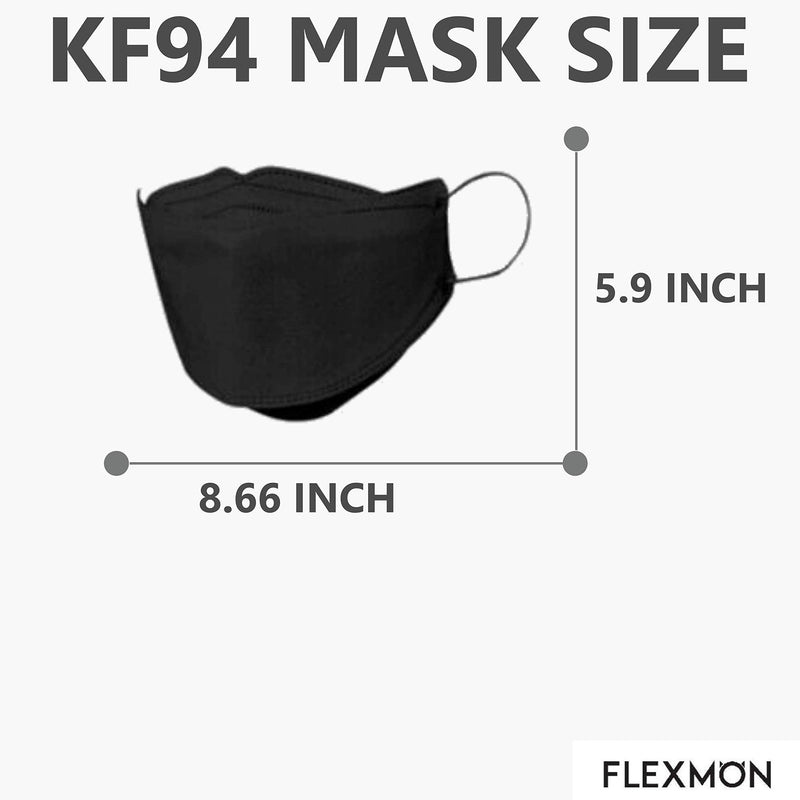 [Australia] - [Happy Life] Premium 3D Black KF94 Face Mask, Good Day, Individual Pack Made in Korea (24) 24 