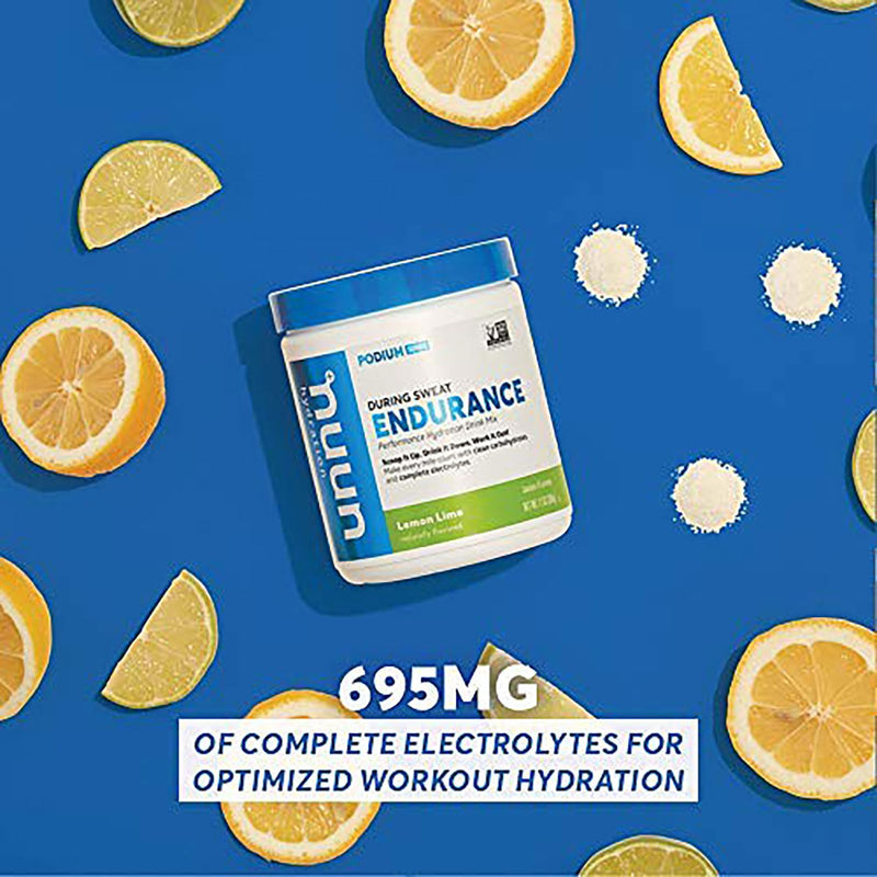 [Australia] - Nuun Hydration Endurance | Workout Support | Electrolytes & Carbohydrates (Lemon Lime, 16 Servings - Canister) Lemon Lime 16 Servings (Pack of 1) 