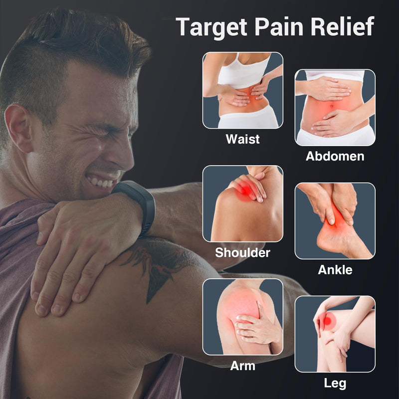 [Australia] - Comfytemp Wireless TENS Unit Muscle Stimulator with APP, FSA HSA Eligible Smart Dual Host TENS Machine for Pain Relief, EMS Device with 32 Modes, Pulse Muscle Massager for Back Shoulder Sciatica K6108 