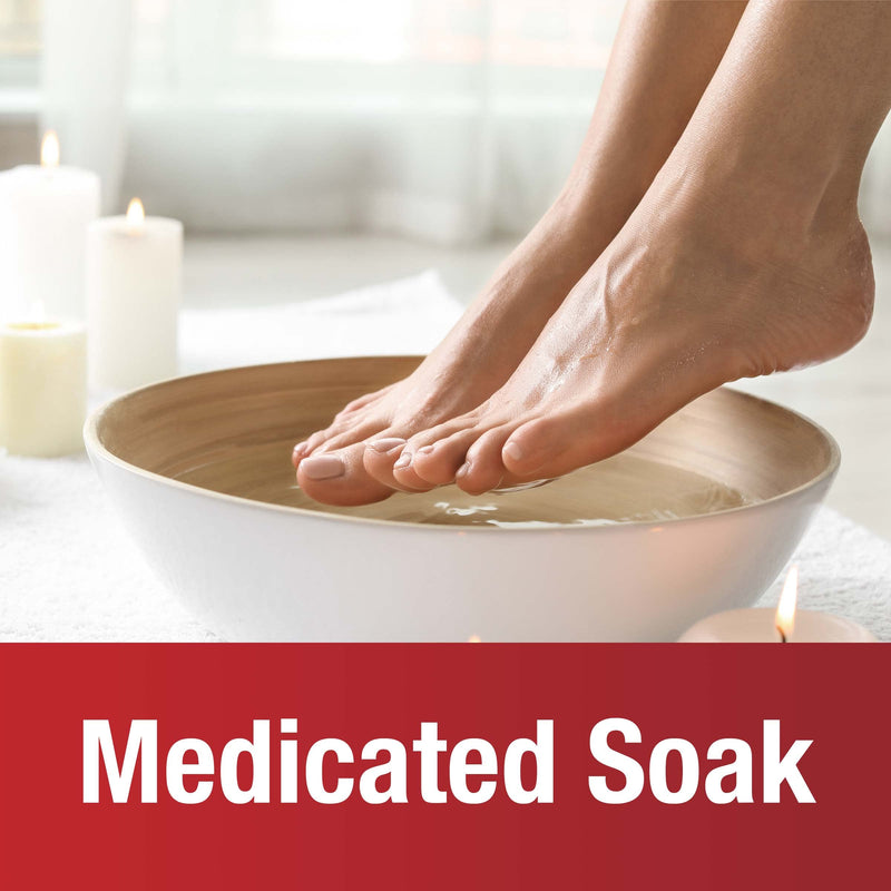 Kerasal Athlete's Medicated Foot Soak, Bath for 5-in-1 Rapid Symptom Relief, 12 Count, (Pack of 1) Medicated Soak