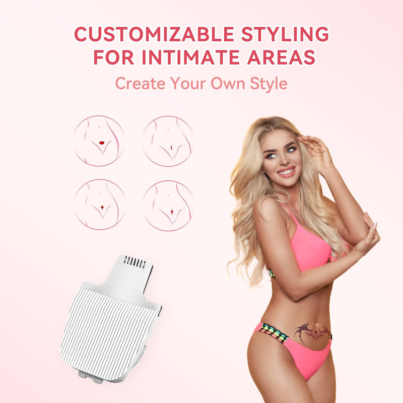 Bikini Trimmer for Women, Maxgroom Electric Razors for Women, Wet/Dry Pubic Hair Trimmer, Ceramic Blades for Intimate Grooming & DIY Styling, Women's Hygiene Shaver