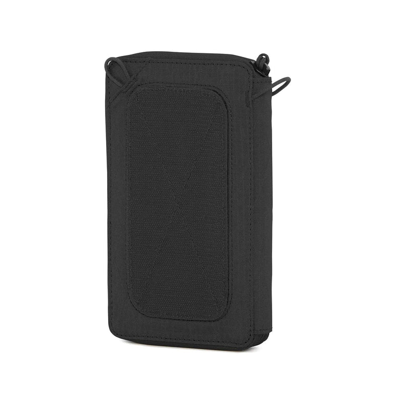 VIKTOS Upscale Travel Wallet | Weather-Resistant Compact, Tactical EDC Storage, Carbon Fiber Chassis, Black, 7.5" H x 4.5" W x 1" D