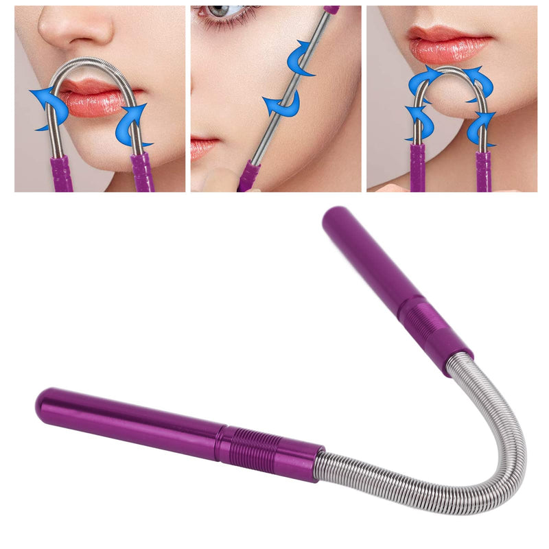 [Australia] - Facial hair remover, spring facial epilator, stainless steel spring facial hair epilator beauty spring threading tool cleaning facial hair make-up for upper lip/chin/face or 