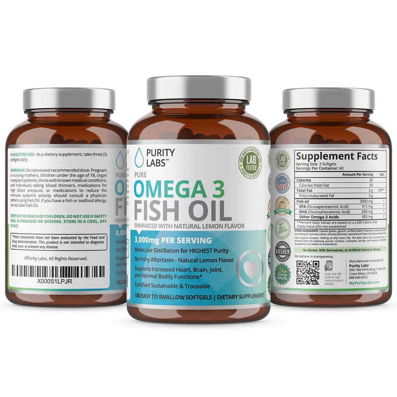 Omega 3 Fish Oil & Organic Turmeric Curcumin