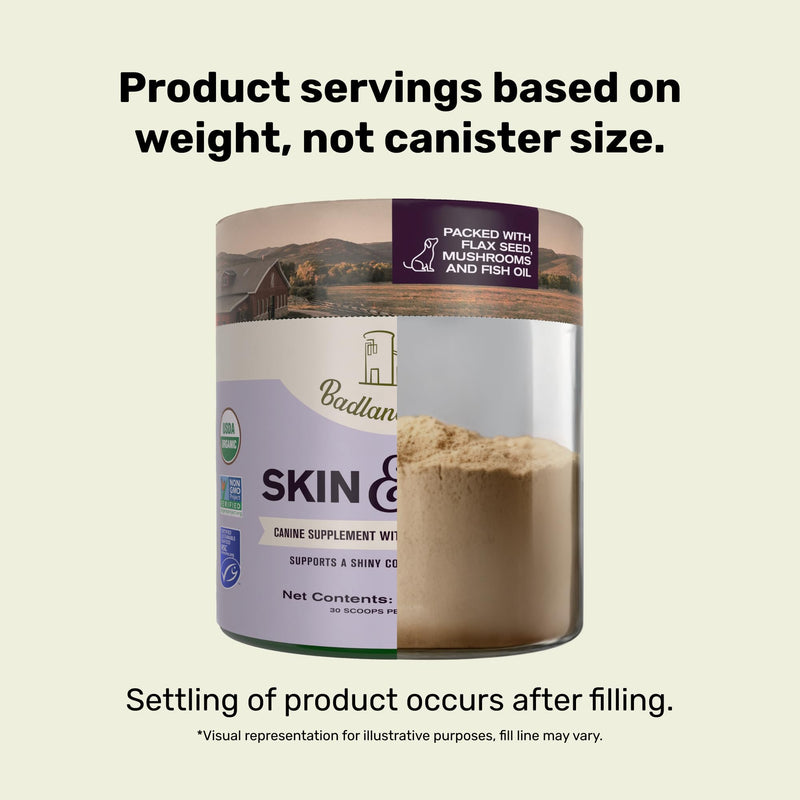 Skin & Coat Canine Supplement w/Omega-3 Fatty Acids, Org. Ingredients, Antioxidant Topper, Nourish Coat &Paws, Joint, Support Shiny Coat & Healthy Skin by Katherine Heigl (30 Scoops) - PawsPlanet Australia