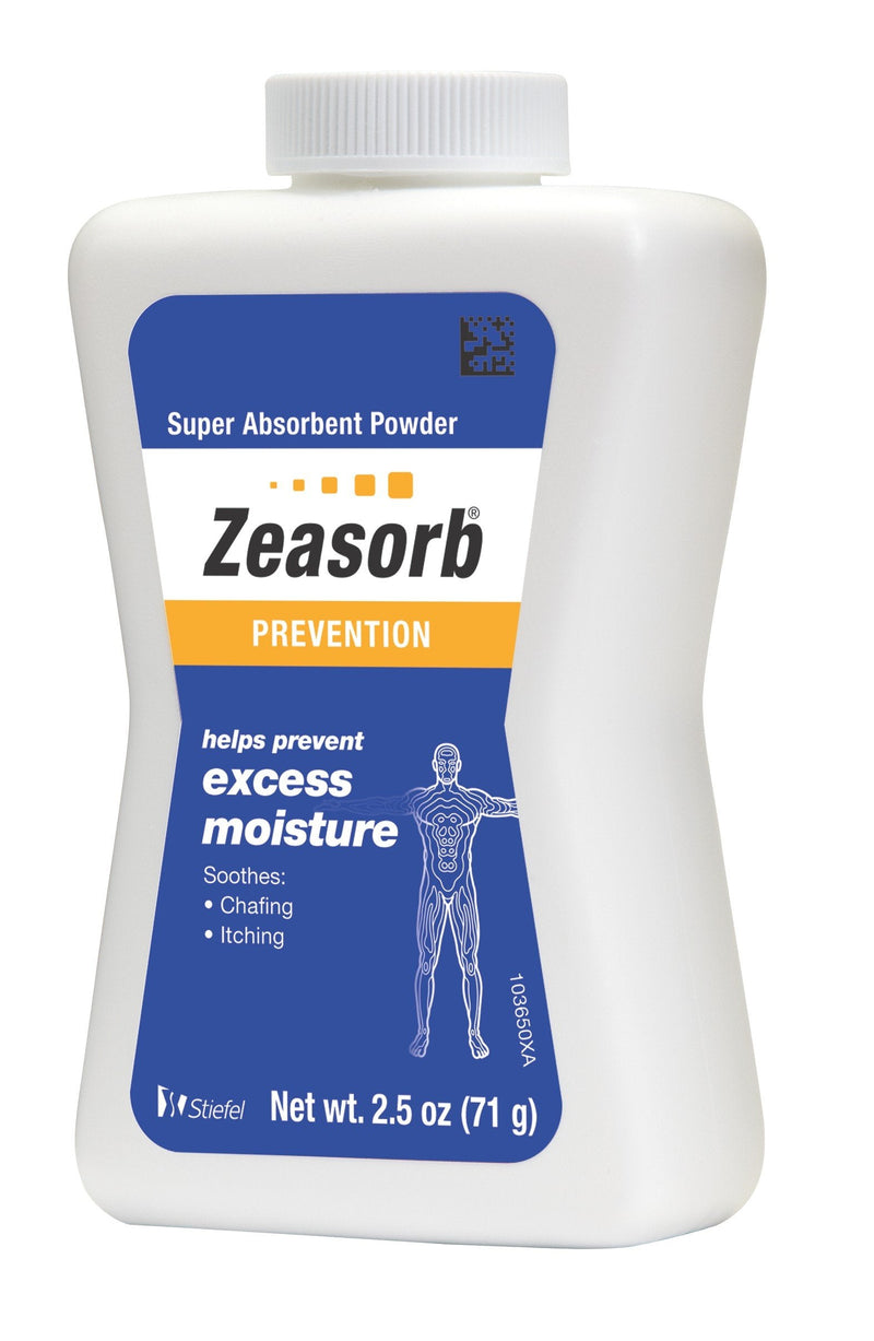 Zeasorb Prevention Super Absorbent Powder, Foot Care, 2.5-Ounce Bottle (Pack of 2)
