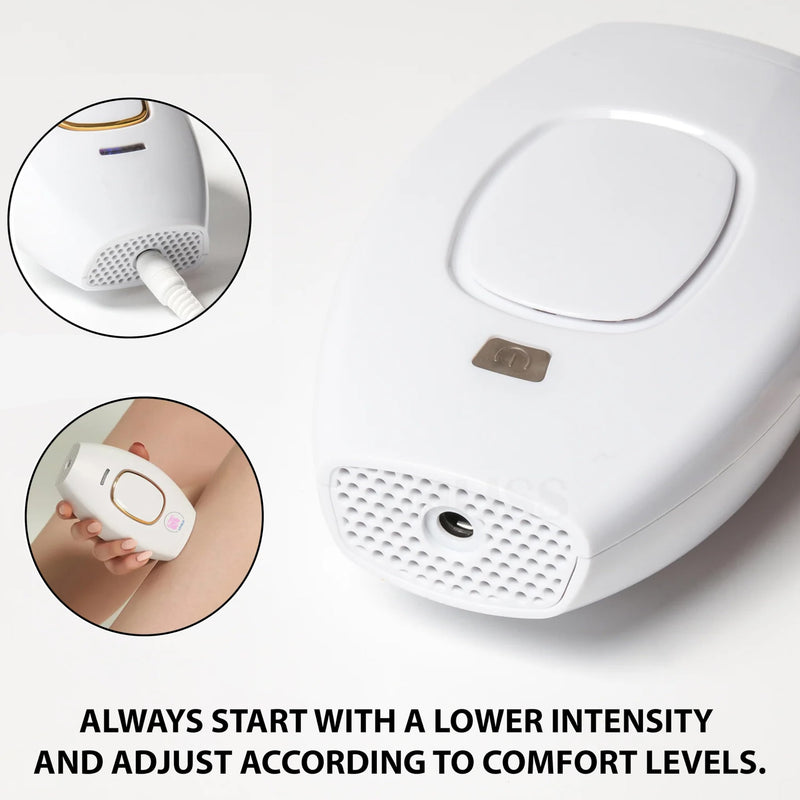 [Australia] - Laser Hair Remover Painless & Portable Device for Smooth Skin Easy-to-Use Gentle Hair Reduction for Home Use 