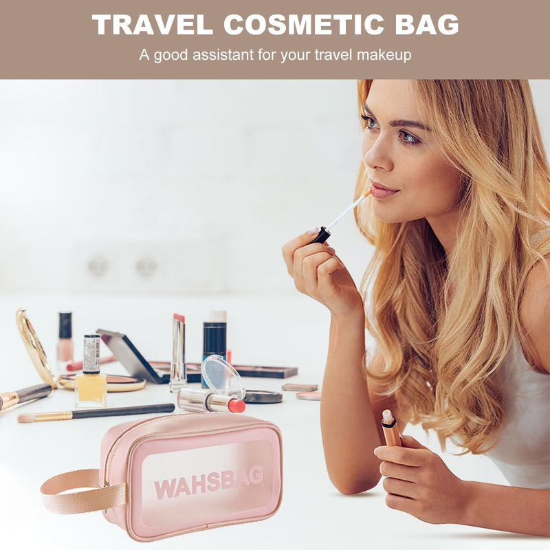 Large Capacity Travel Bag, Foldable Travel Bag, Expandable Duffel Bag, Collapsible Waterproof Large Capacity Handbag, Overnight Bags for Women and Man(Light Purple+Toiletry Bag) Light Purple+Toiletry Bag