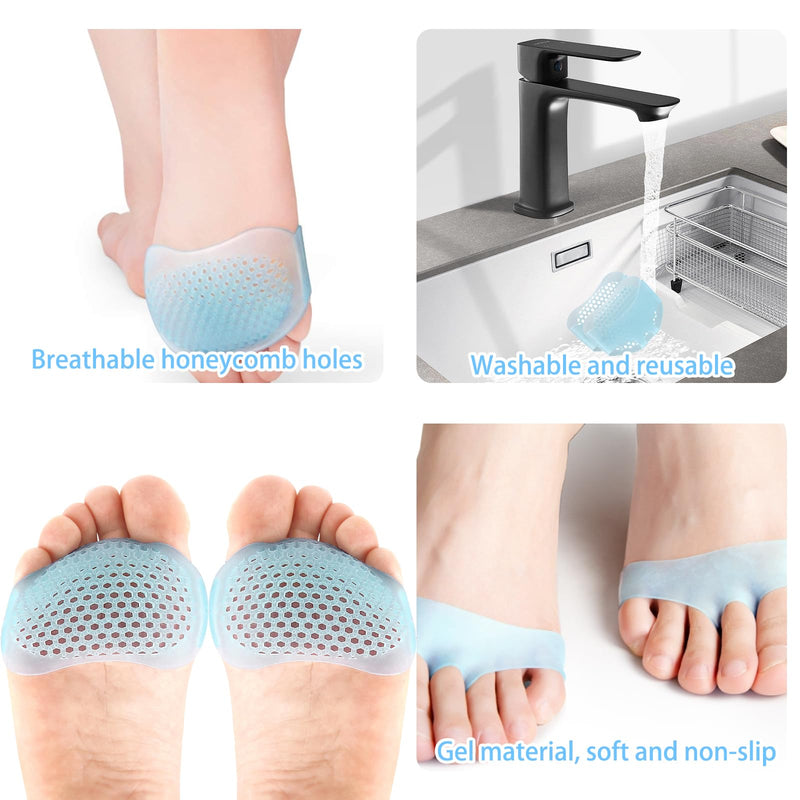 [Australia] - Metatarsal Foot Pads 5 Pairs Relieve Pain from Metatarsalgia Neuroma Atrophy 