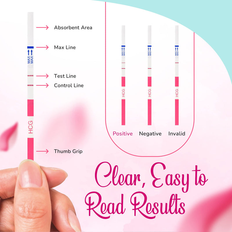 [Australia] - Clinical Guard 100 Pregnancy Tests Strips - Sensitive & Accurate Measurement Within 5 mins - Early Detection Pregnancy Test Strip - Easy to Use for Home Tests - HCG Test Strip Kit 100 Count (Pack of 1) 