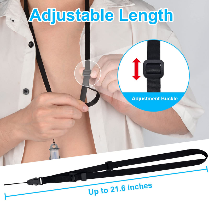 [Australia] - Peritoneal Dialysis Transfer Set Catheter Holder Accessories for Baxter 5C4482 5C4483, PD Secure Shower Support for Men Women with 2 PCS Ajustable Neck Lanyards - Black 