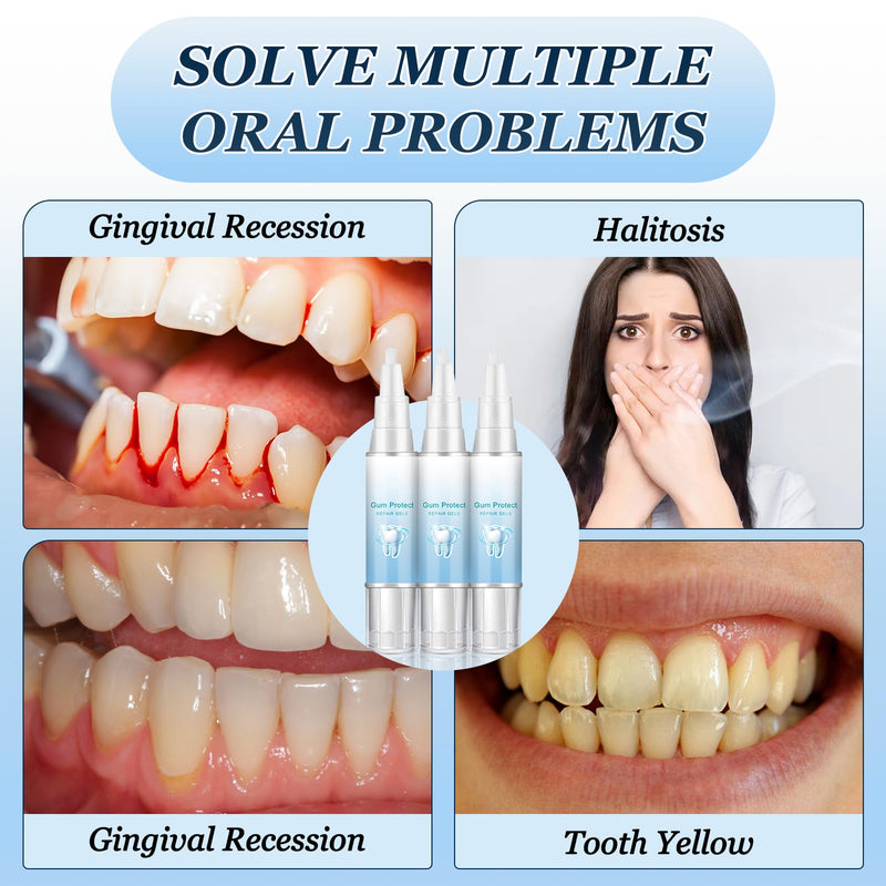 [Australia] - 2024 Neslemy™ Gum Shield Therapy Gel, Neslemy Gum Gel, Dentizen Gum Therapy Gel,Gum Instant Treatment Gel,Tooth Whitening Pen Deep Cleaning Stains and Tartar Oral Care(3Pcs) 