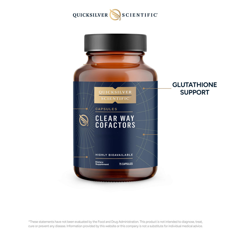 Quicksilver Scientific Clear Way Cofactors – Natural Enzyme Complex, Vegan and Free from additives, 75 Capsules per Bottle