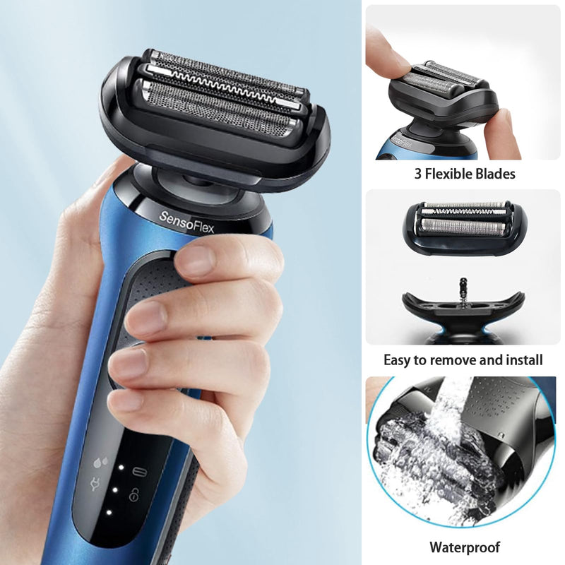 [Australia] - 53B shaving heads series 5, S5 shaving head replacement part for series 5 compatible with razors men 5 and 6 series 5018S 5049S 5762 5764 6075CC 6020S 6040CS series 5 53b 