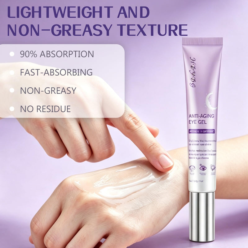 Caffeine & Retinol Vitamin A Eye Serum, Fast Absorbing Under Eye Serum for Puffy Eyes, Dark Circles, Fine Lines & Wrinkles, Hydrating Daily Eye Care 1