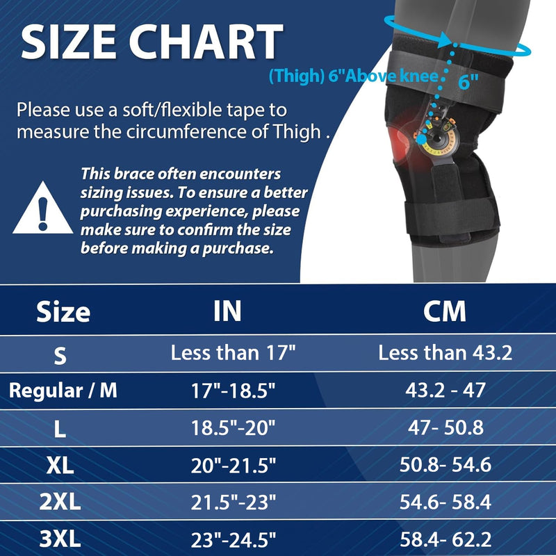 [Australia] - Nvorliy Hinged ROM Knee Brace with Side Stabilizers & Locking Dials, Post Op Knee Immobilizer for Arthritis, ACL, MCL, PCL, Meniscus Tear, Injurie/Knee Pain, Medical Orthopedic Support (X-Large) X-Large Without Shoulder Strap 