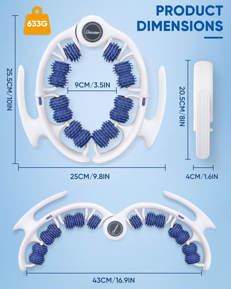 [Australia] - ONUEMP Cellulite Massage Tool, Lymphatic Drainage Cellulite Remover for Legs, Muscle Roller Fascia Massage - Body Sculpting, Lipedema Massagers, Celulitis Reduccion, Deep Tissue Pain Relief, Blue 
