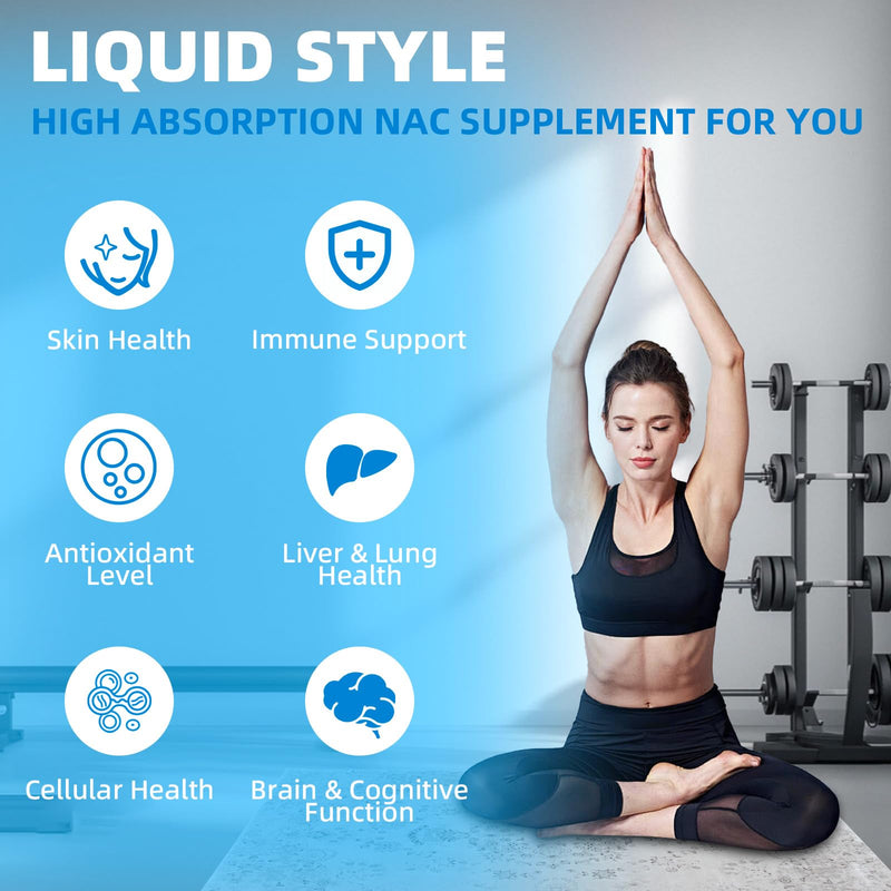 [Australia] - Liquid NAC Drops 1000MG, NAC Supplement N-Acetyl Cysteine with Alpha Lipoic Acid for Adults & Kids, Immune System & Antioxidant Support, Liver & Lung Health, Natural Lemon Flavor, Sugar Free, 2FL OZ 