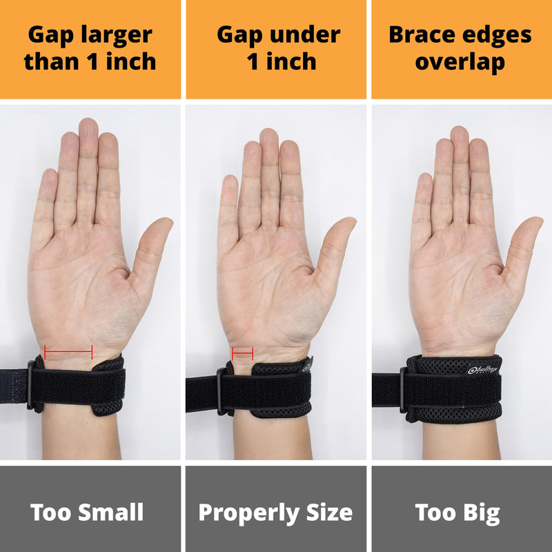 [Australia] - BULLSEYE Wrist Band with Silicone Ring – Stabilizer for Ulnar Sided Wrist Sprain, TFCC Tears, DRUJ Instability, Pinky Pain, Tendinitis, Repetitive Use Injuries, and Joint Support - Size S/M (14-18 cm) 