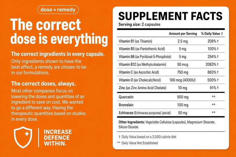 Dose of Immunity Immune Support Supplement & Booster for Adults Zinc 180ct | 7-in-1 immune system support: Quercetin, Bromelain, Vitamin C, D3, Zinc, Echinacea & B Vitamins. Vegan, non-GMO, made in USA 3 Pack Adult (180 Count)
