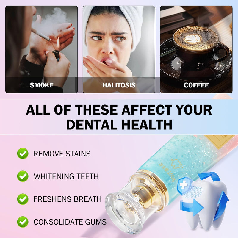 [Australia] - Niacinamide Whitening Toothpaste, Niacinamide Intensive Toothpaste, Dazzling Whitening Toothpastes, Fresh Breath, Remove Tooth Stains, Protects Enamel, Deep Gentle Cleaning(2PCS) 
