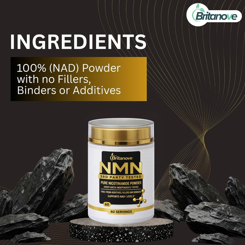 NAD Precursor Powder – 1000 mg Daily Serving – High Purity Food Supplement – Vegan – NAD+ Support Formula – UK Supplement