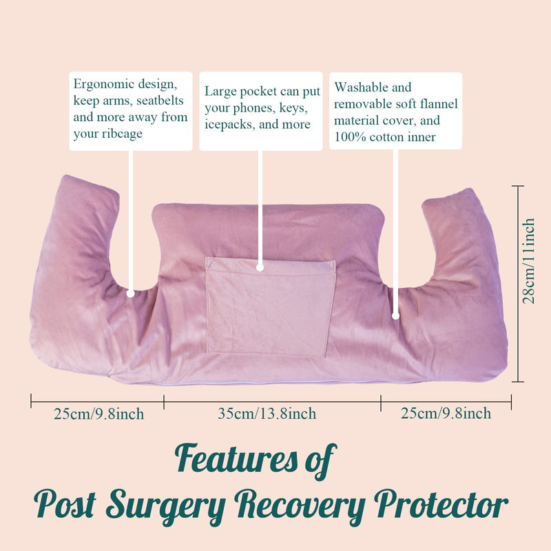 [Australia] - Mastectomy Pillow - Post Surgery Pillow After Breast Cancer Surgery or Breast Reduction, Lumpectomy Pillow, Patient Care Recovery Healing Support for Port Pacemaker and Heart Surgery Recovery Mastectomy Pillow 