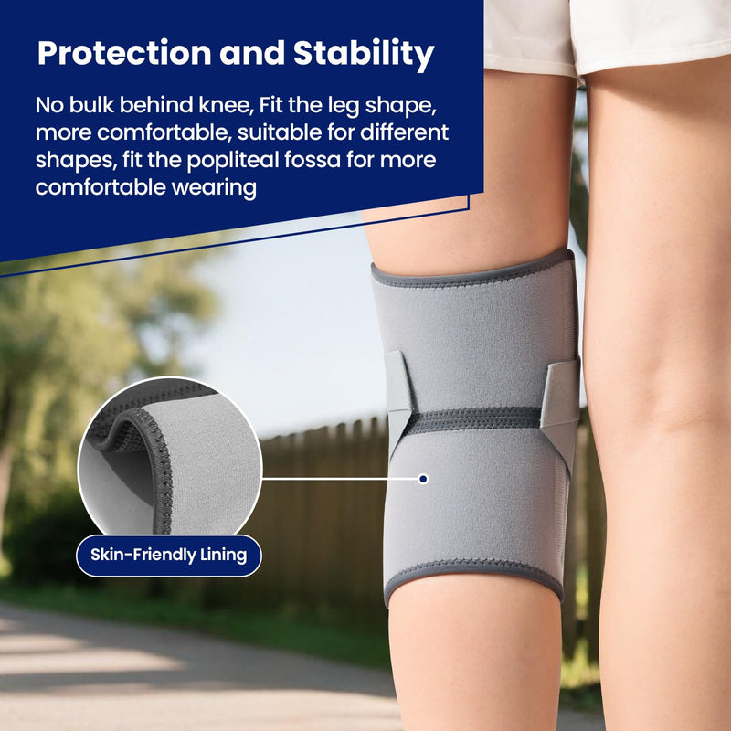 [Australia] - Knee Brace for Knee Pain, Meniscus Tear, Adjustable Knee Support with Side Spring Stabilizers for Meniscus Tear, Arthritis, Patella Stability, Knee Pain Relief, Women and Men Gray X-Large 
