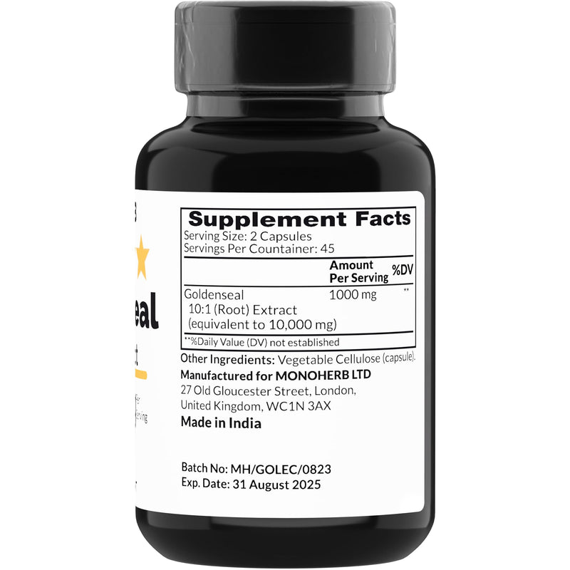 [Australia] - Goldenseal Extract 1000 mg - 90 Vegetarian Capsules 