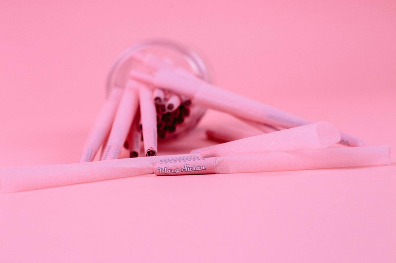 [Australia] - Blazy Pink Cones 50ct Pack | Pink Rolling Cones | Vegan & Smooth Burning | Blazy Susan Quality Smoking Accessories 50 Count (Pack of 1) 