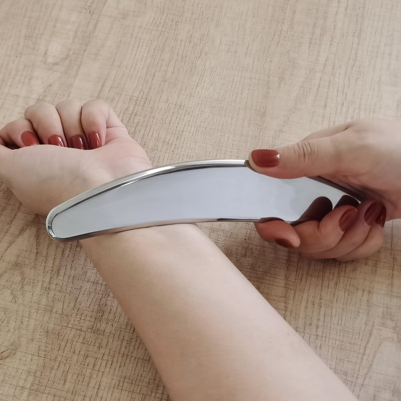 [Australia] - Stainless Steel Derma Edge Massage Tool & Scraping Massage Tools, Gua Sha Muscle Scraper Tool(UII-SD1C) UI-SD1C 
