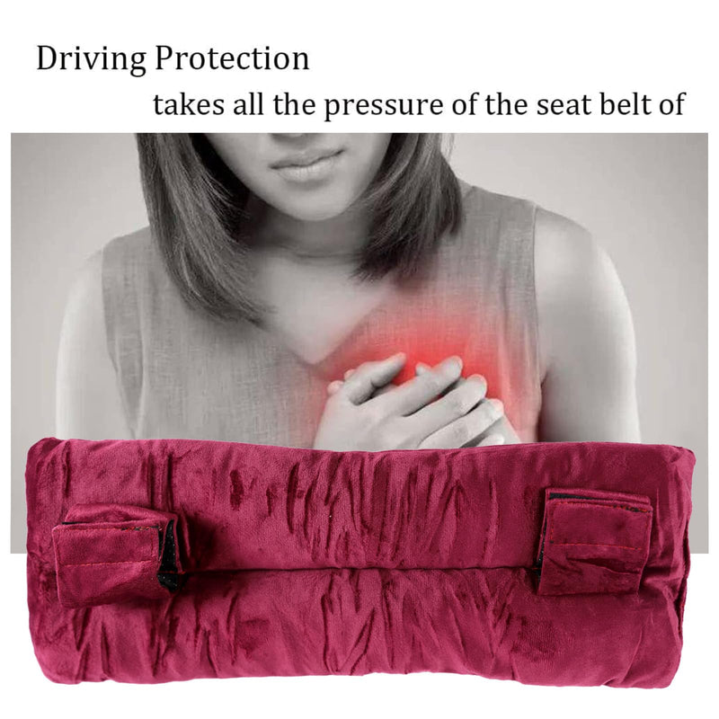 Seatbelt Pillow for Post-Surgery Hysterectomy Pillow Post Surgery Seat Belt Cushion Mastectomy Pillow C-Section Recovery Breast Cancer Port Pacemaker Heart Surgery Recover(Red) Red