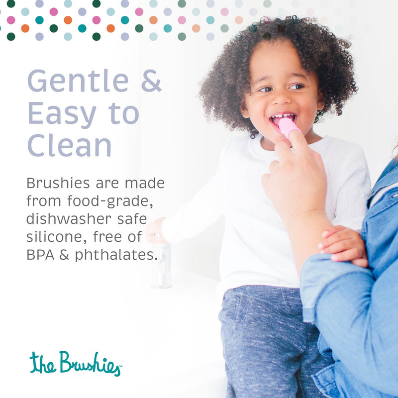 [Australia] - The Brushies Pinkey The Pig Toddler Toothbrush & Storybook Set/Dental Item and Book/Youth Tooth & Gum Care/Ages 4 Weeks to 4 Years 