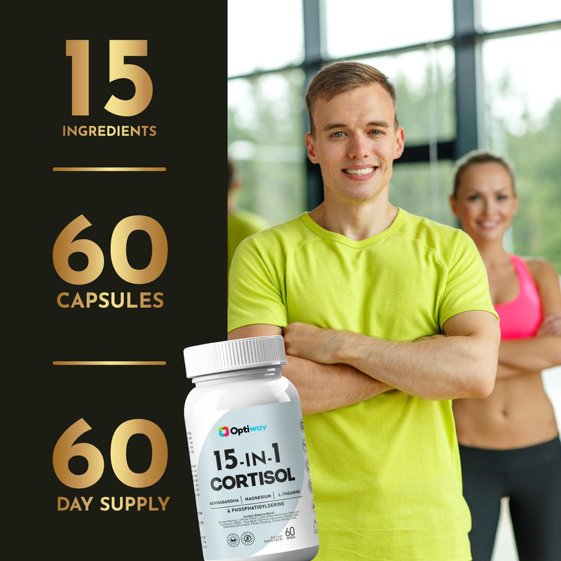 [Australia] - Cortisol Detox Supplement for Women Men - Control & Lowering High Cortisol Level - Balance Calm Stress Relief Cleanse Adrenal Health Support - Magnesium Ashwagandha Cortisol Blocker Reducer 