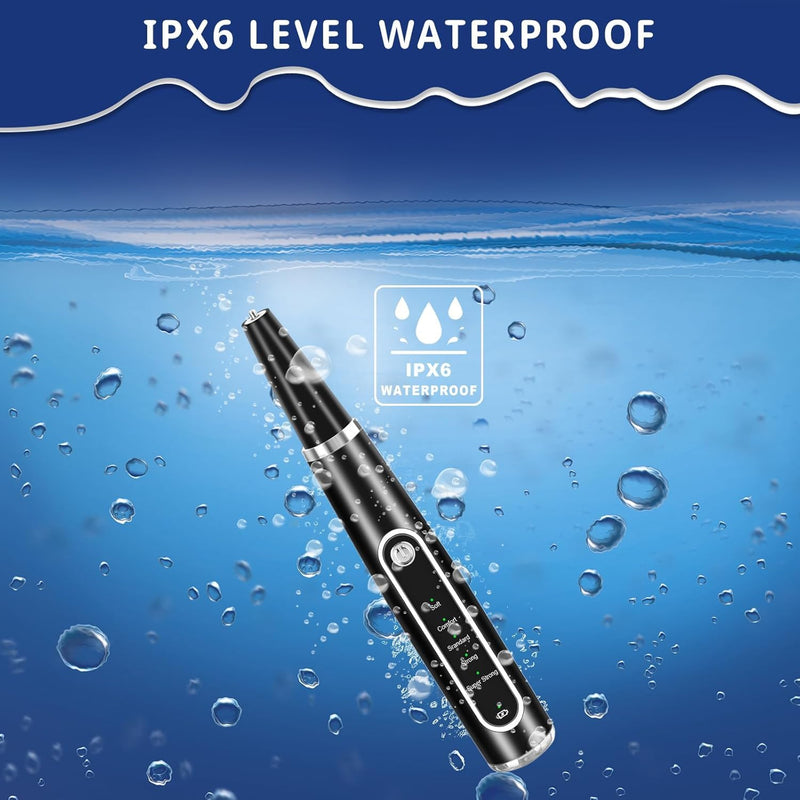 [Australia] - Lutranstra Teeth Cleaning Set Tartar Remover Pro Ultrasonic Teeth Cleaning Set for Home Care of Teeth at Home There are 5 adjustable modes and 3 interchangeable cleaning heads 