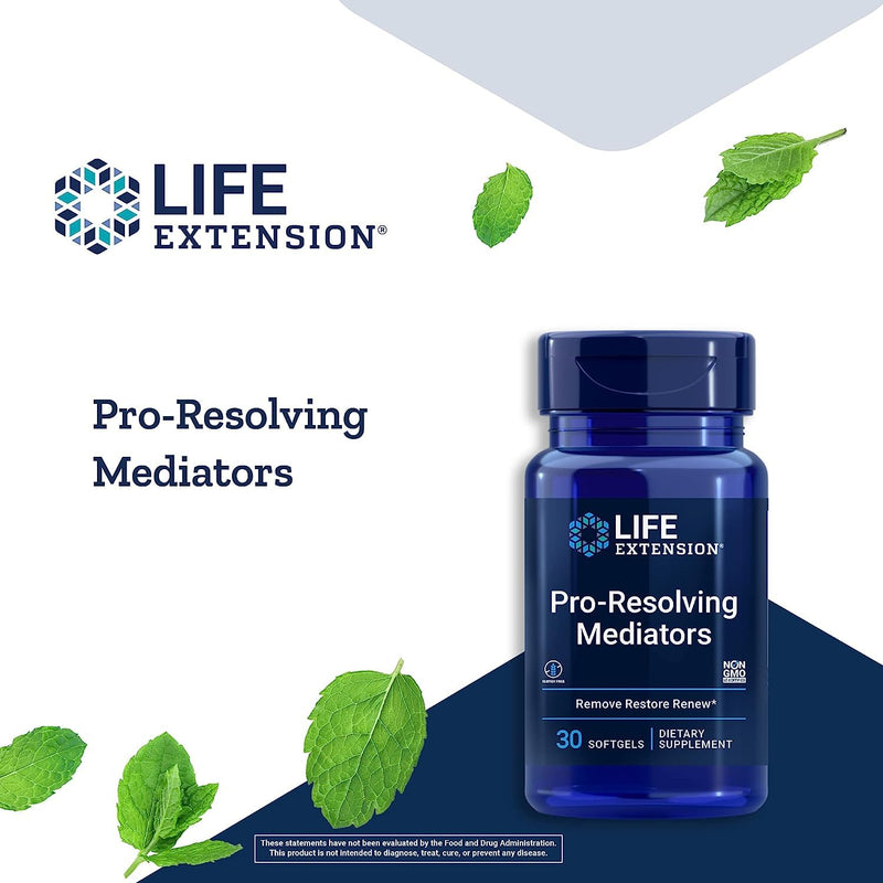 Life Extension Inflammation Management Bundle - Cytokine Suppress with EGCG 30 Capsules and Pro-Resolving Mediators 30 Softgels