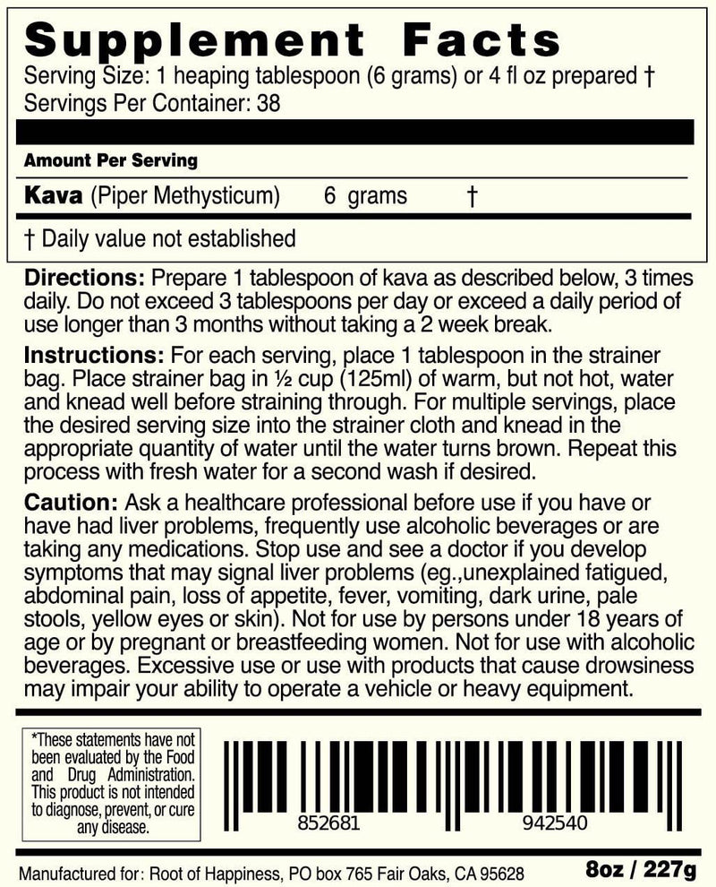 [Australia] - Fijian Kava Powder - Superior 1/2lb 