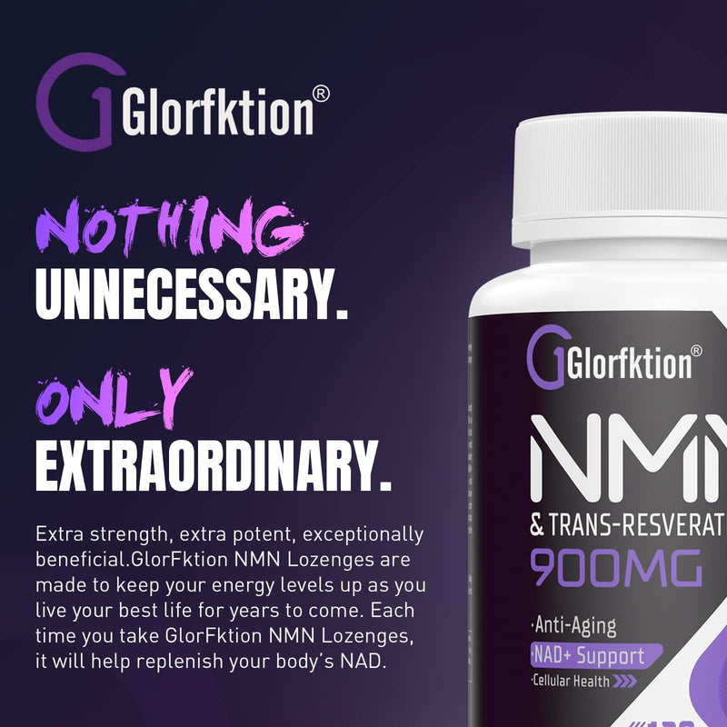 Trans-Resveratrol & NAD+ 900mg, Enhanced with Black Pepper for Max Absorption, 120 Fast-Acting Lozenges for 4 Month Supply (120 Count (Pack of 1)) 120 count (Pack of 1)