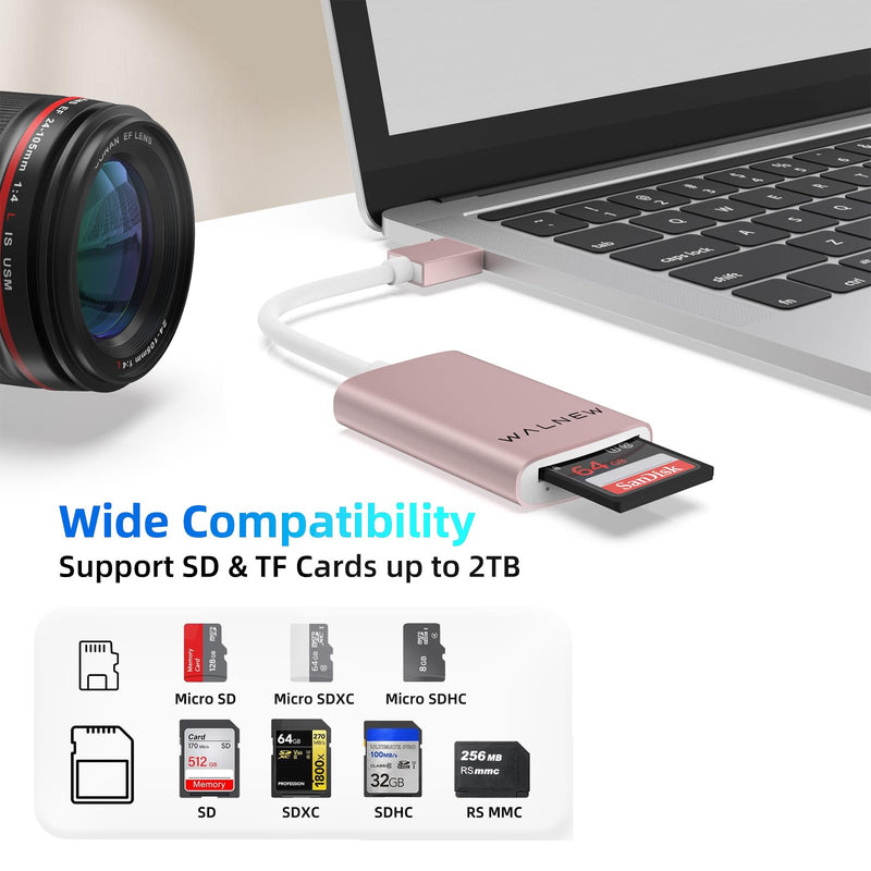 WALNEW Travel Duffel Bag & USB 3.0 SD Card Reader Bundle