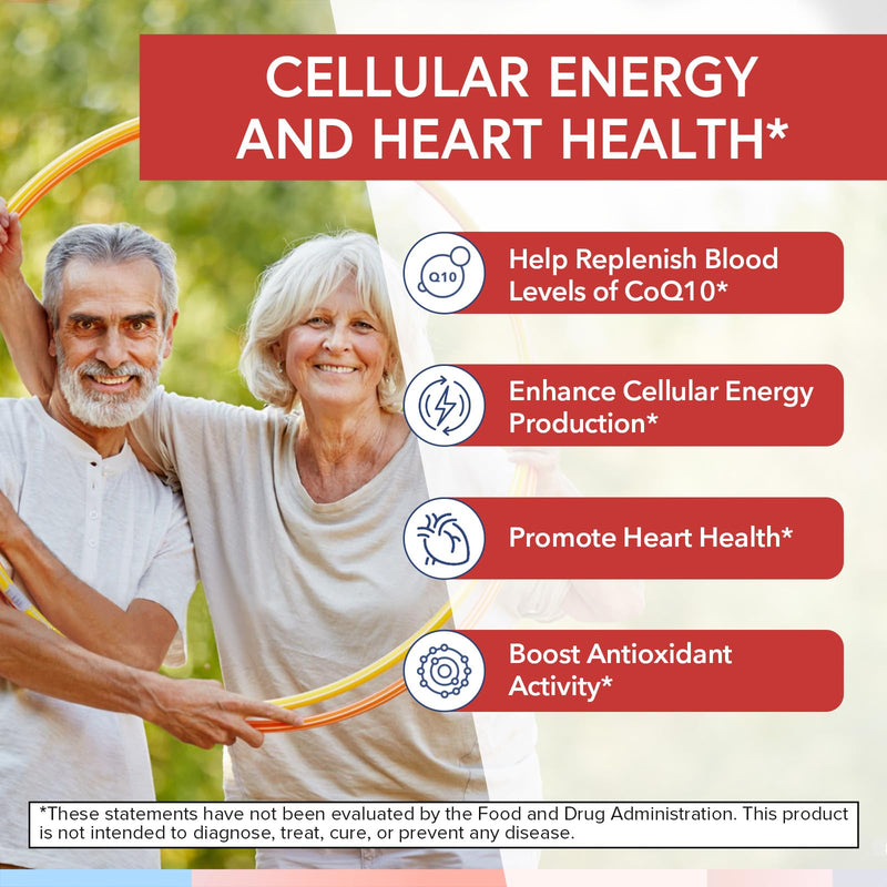 Terranics CoQ10 200mg, Coenzyme Q10 Supplement with Extra Virgin Olive Oil for Enhanced Absorption, Made in USA, Supports Heart Health, Antioxidant Protection, Energy Production, Non-GMO, 120 Softgels 120 Count (Pack of 1)
