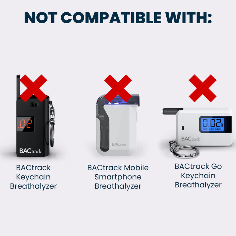 BACtrack C6 & C8 Breathalyzer Mouthpieces | 20ct | Individually Wrapped | Food-Grade | BAC Alcohol Tester Replacement Tips 20 Count (Pack of 1)