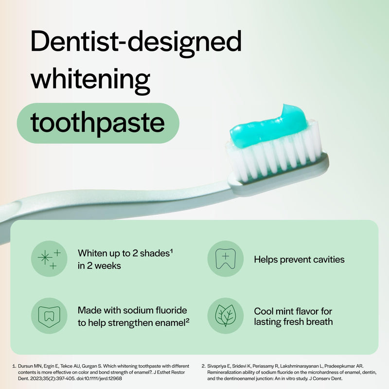 Opalescence Whitening Toothpaste Original 4.7oz - Mint - 2 Pack - 5166-2 | Dentist-Developed Oral Care Whitening Fluoride Toothpaste for Daily Use, Surface Stain Removal & Helps Strengthen Enamel Opalescence 4.7 Ounce (Pack of 2)