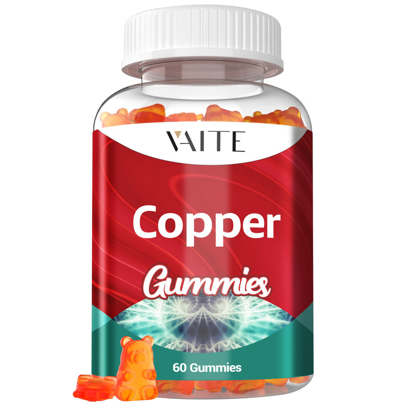 [Australia] - Copper Supplements 10mg Amino Acid ‚Äì Chelated Copper Supplement, Essential Trace Mineral for Energy, Bone Strength, Cellular & Antioxidant Support ‚Äì for Men & Women, Vegan, Non-GMO, 60 Gummies 