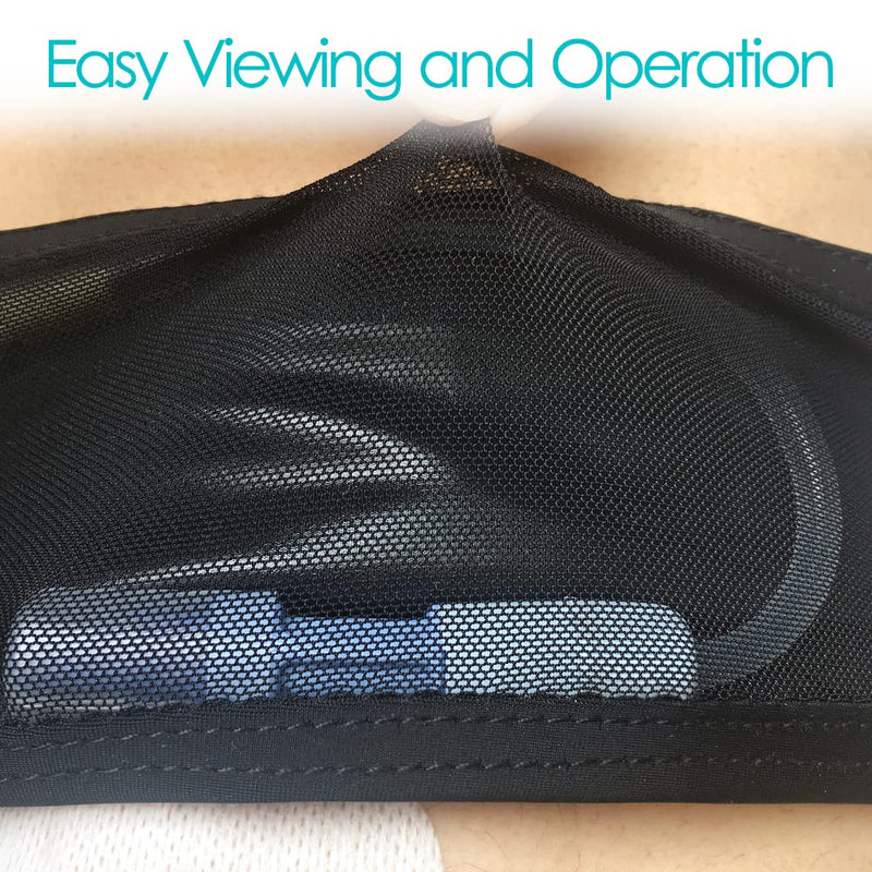 [Australia] - Breathable Peritoneal Dialysis Belt with Mesh Pocket PD Catheter Holder Accessories No-Bounce for Secure Transfer Set Peg G Feeding Tube Line Adults Women Men Black 