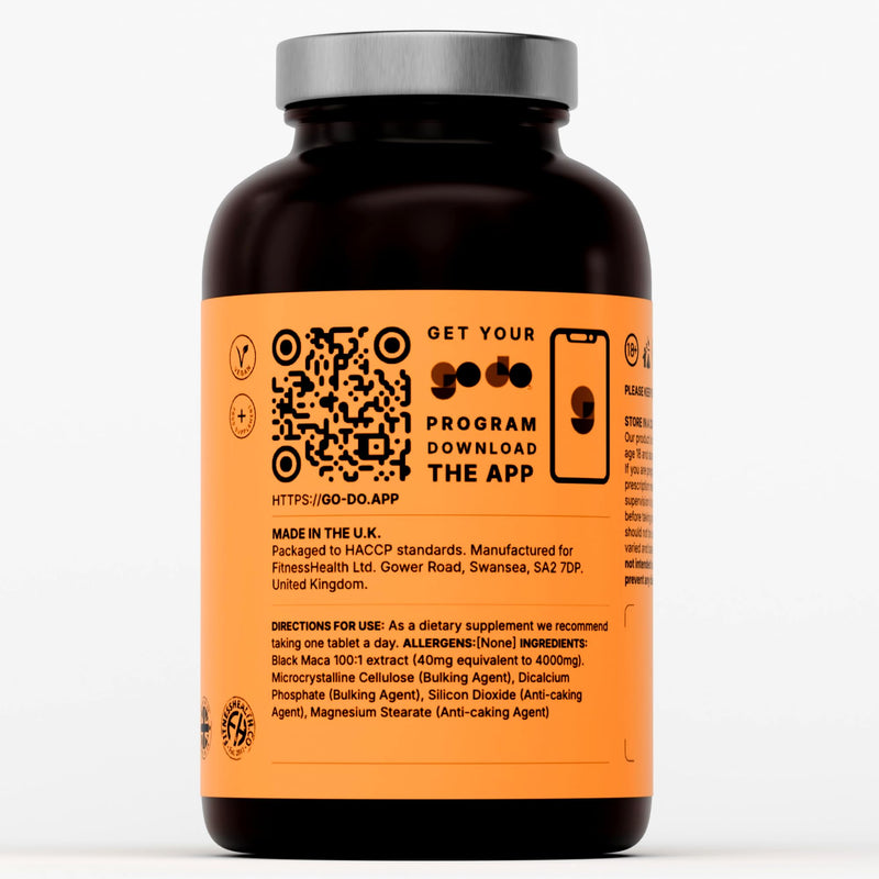 Black Maca Root 4000mg - Energy and Mood Support - Pure Plant Based Booster Supplement - Vegan Maca Supplements Women and Men (360 Tablets) 360 count (Pack of 1)