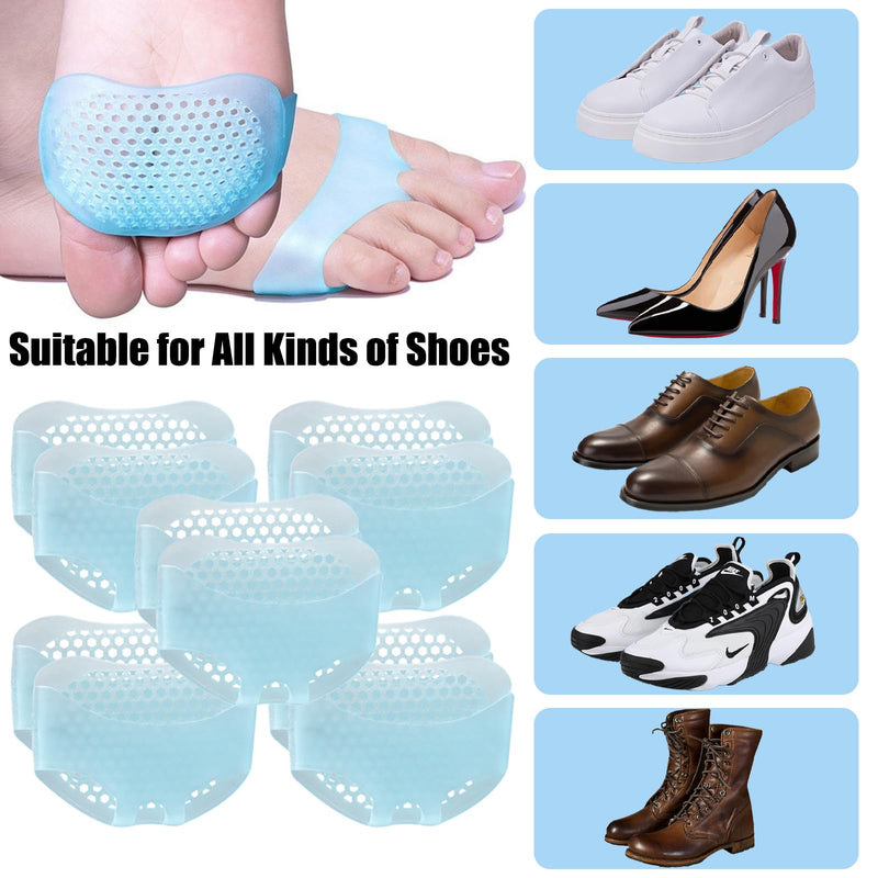 [Australia] - Metatarsal Foot Pads 5 Pairs Relieve Pain from Metatarsalgia Neuroma Atrophy 